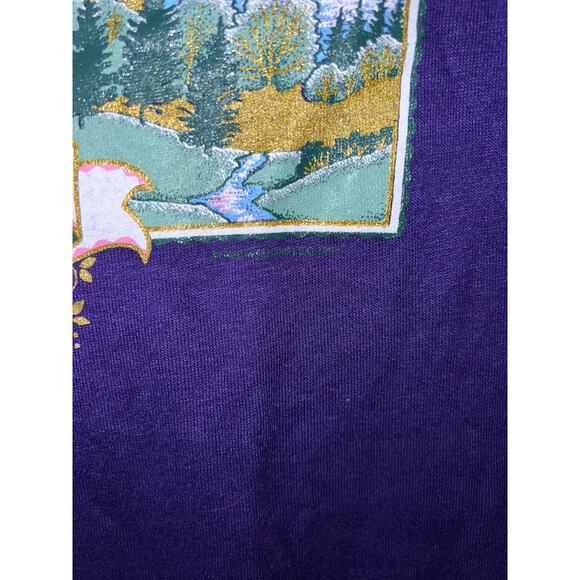 Vintage Tennessee Shirt Gatlinburg Purple Mountain Graphic Tee 90s Small - Picture 6 of 11